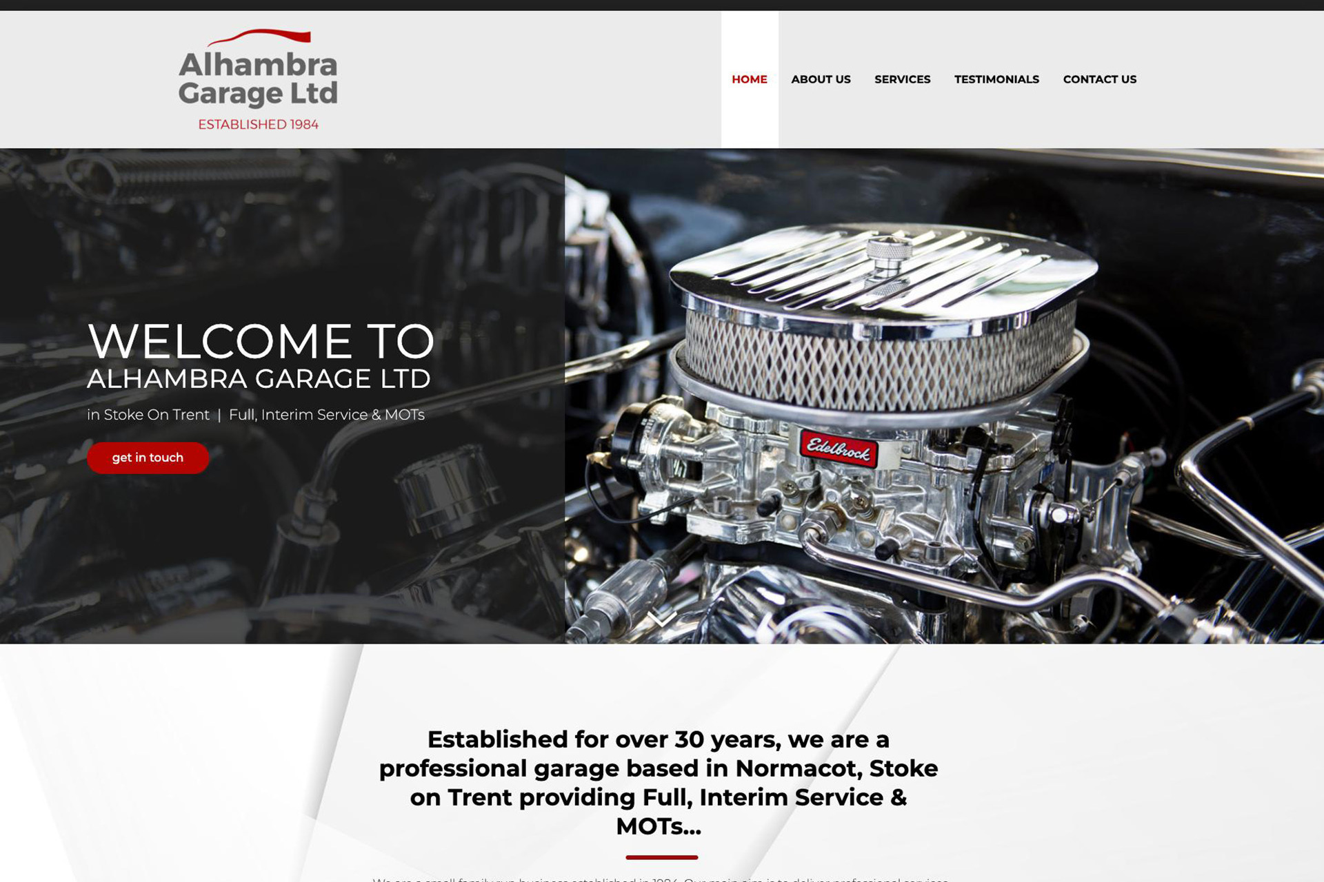 A website design by it'seeze Wolverhampton